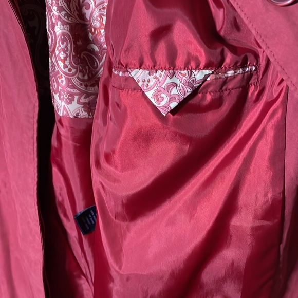 London Fog Red Women’s Classic Trench Coat - Picture 9 of 12